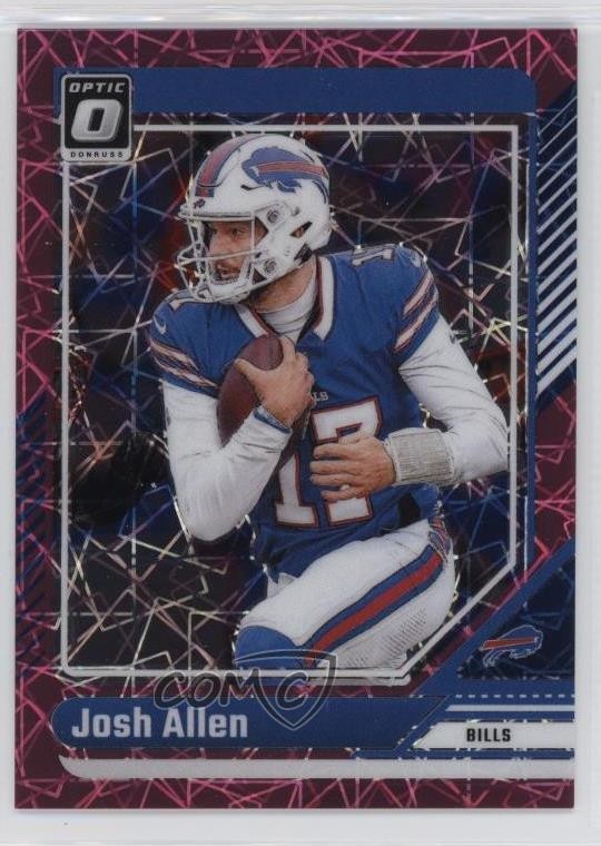 2024 Panini Donruss Optic Pink Velocity Prizm /80 Josh Allen #19 qf4