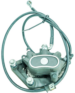 14 Harley Iron Sportster XL883N 883 Front Left Brake Caliper w/ Hose Line 1377