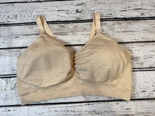 Kindred Bravely Nude Beige 1X Bra Nursing Pumping Wireless Stretch