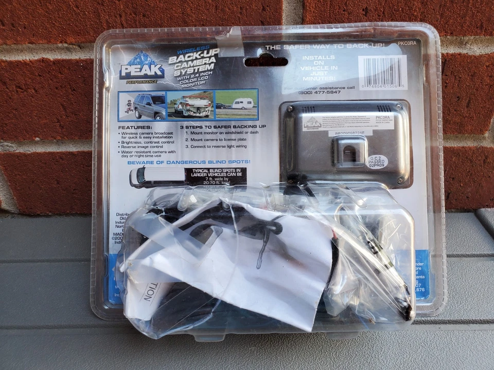 Wireless Vehicle Back Up Camera System 2.4" LCD Color Monitor Night Vision Peak - Image 4 of 4