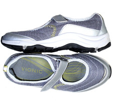 VIONIC Orthaheel Sunset 6 / 37 Gray Mesh 1st Ray Comfort Mary Jane Sneaker Shoes