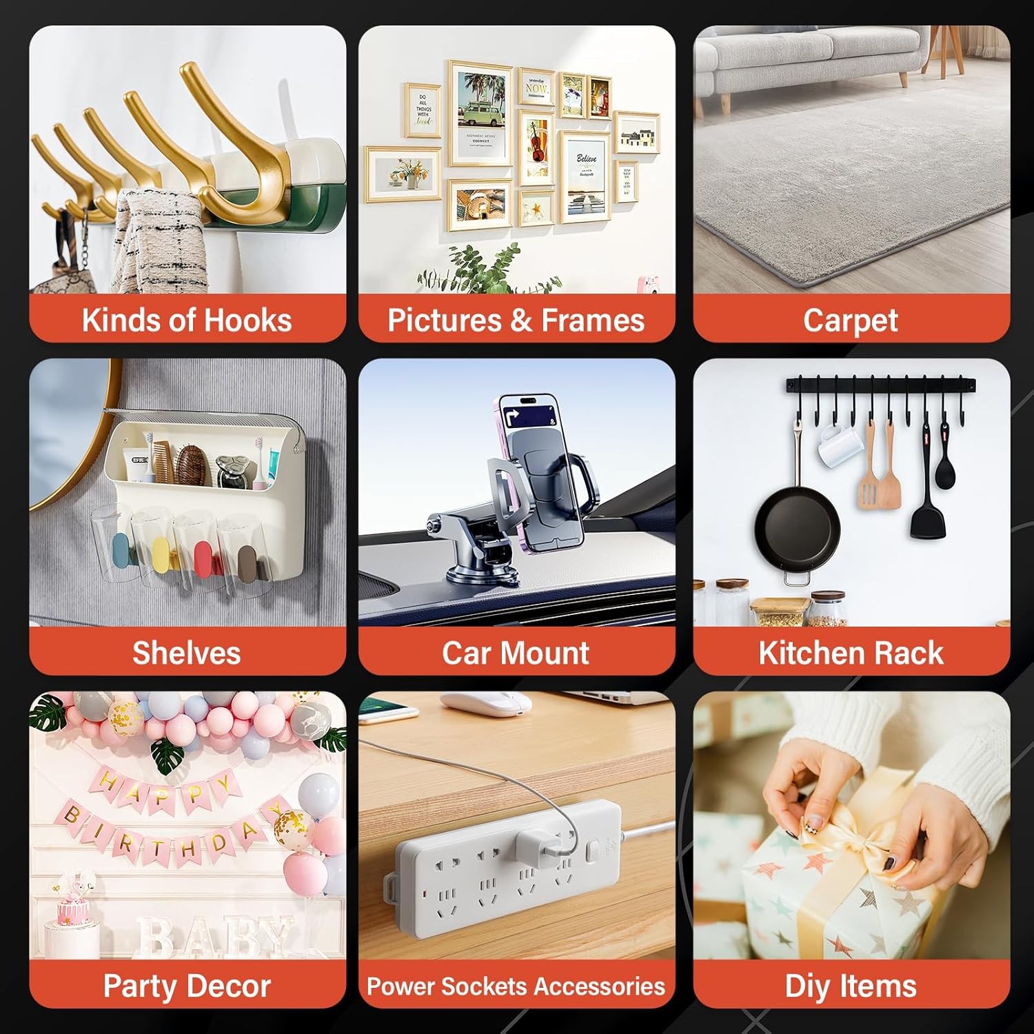 Navona 2In x 10Ft Double Sided Nano Tape, Heavy Duty Removable Transparent... 