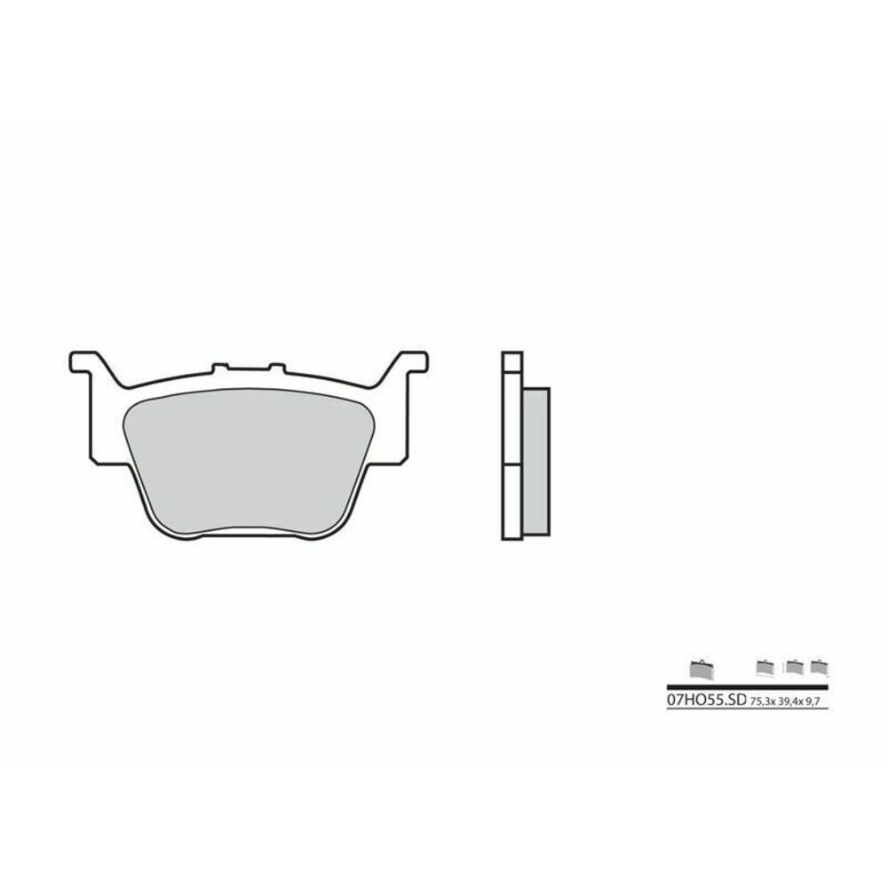 Brembo Sintered Brake Pads 07HO55SD For Motorcycle Scooter Parts