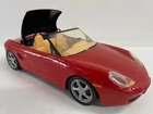 Mattel 1998 BARBIE Red Convertible Boxster Car (Top Converts Manually)