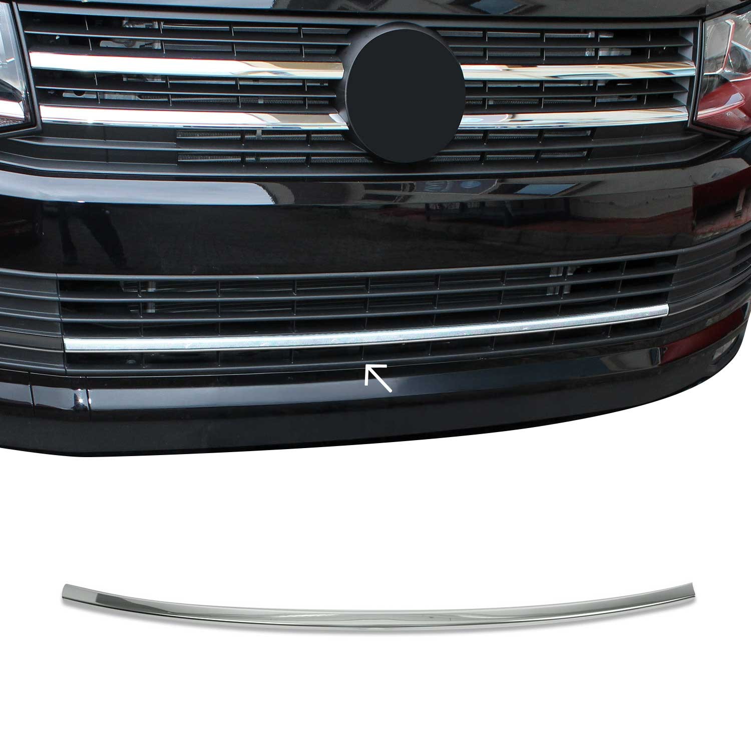Moulure de grille pour VW T6.1 Transporter pour look professionnel en acier