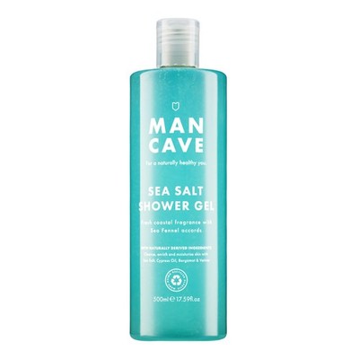ManCave Sea Salt Herren Duschgel, 500 ml, Duschgel, 500 ml (1er Pack), rot 