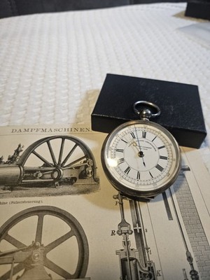 Rare Victorian Decimal Centre Seconds Chronograph Pocket Watch   1880 ,55mm