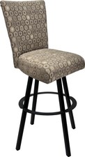 Counter Swivel Metal Stool 26" Seat - 700 Plus - Diamond on Black Warren Base