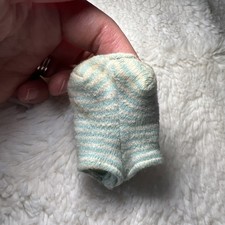 Vintage Barbie Bathing Suit Blue White Zebra Stripes 1960s
