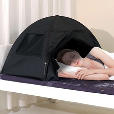 Sleep Bed Tent Light-Blocking Privacy Tent Blackout Canopy to Improve Sleep A...