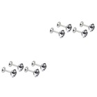 8 stücke Diamantvorhang Vorhang Turebacks Türwand Quaste Haken (Silber)