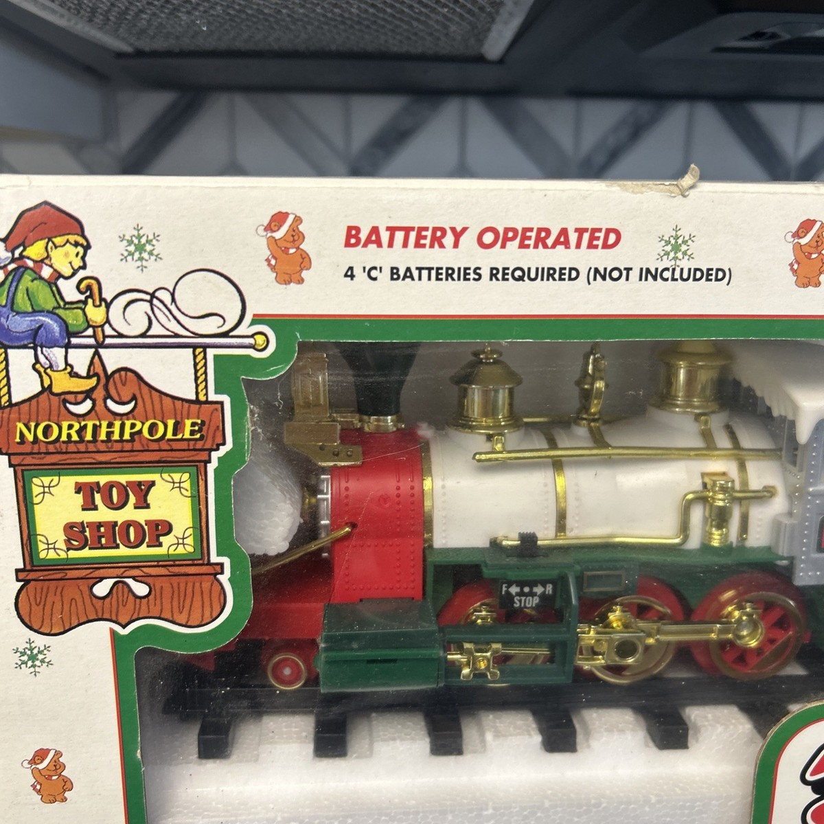 1994 North Pole Toy Shop Polar Express Musical Train Christmas NO