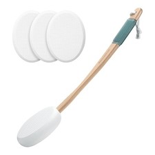 AmazerBath Lotion Applicator for Back, Feet, 4 Replacement Pads with 17"