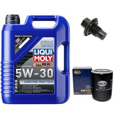 Motoröl Filter Set 5W-30 5 Liter + Ölablassschraube für Ford Explorer 4.0 V6 4WD
