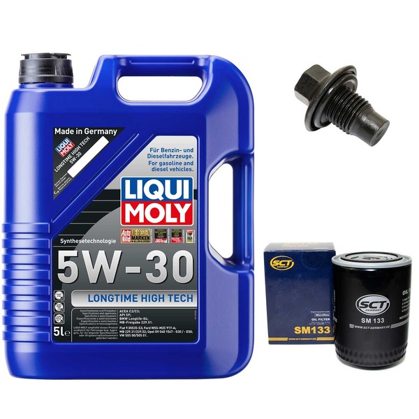 MotoröL Filter Set 5W-30 5 Liter + ÖLablassschraube FüR Ford Explorer 4.0 V6 4WD-image
