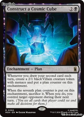 Construct a Cosmic Cube EN [MSH - 90] - NM TCG MTG
