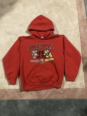 NCAA 2012 Wisconsin Badgers Vs Oregon Ducks Rose Bowl Hoodie Adult Size Small