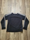 Adidas Sweatshirt Mens Medium Crewneck Pullover Three Stripes Athletic