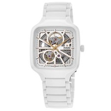 New Rado True Square Automatic Open Heart Whi...