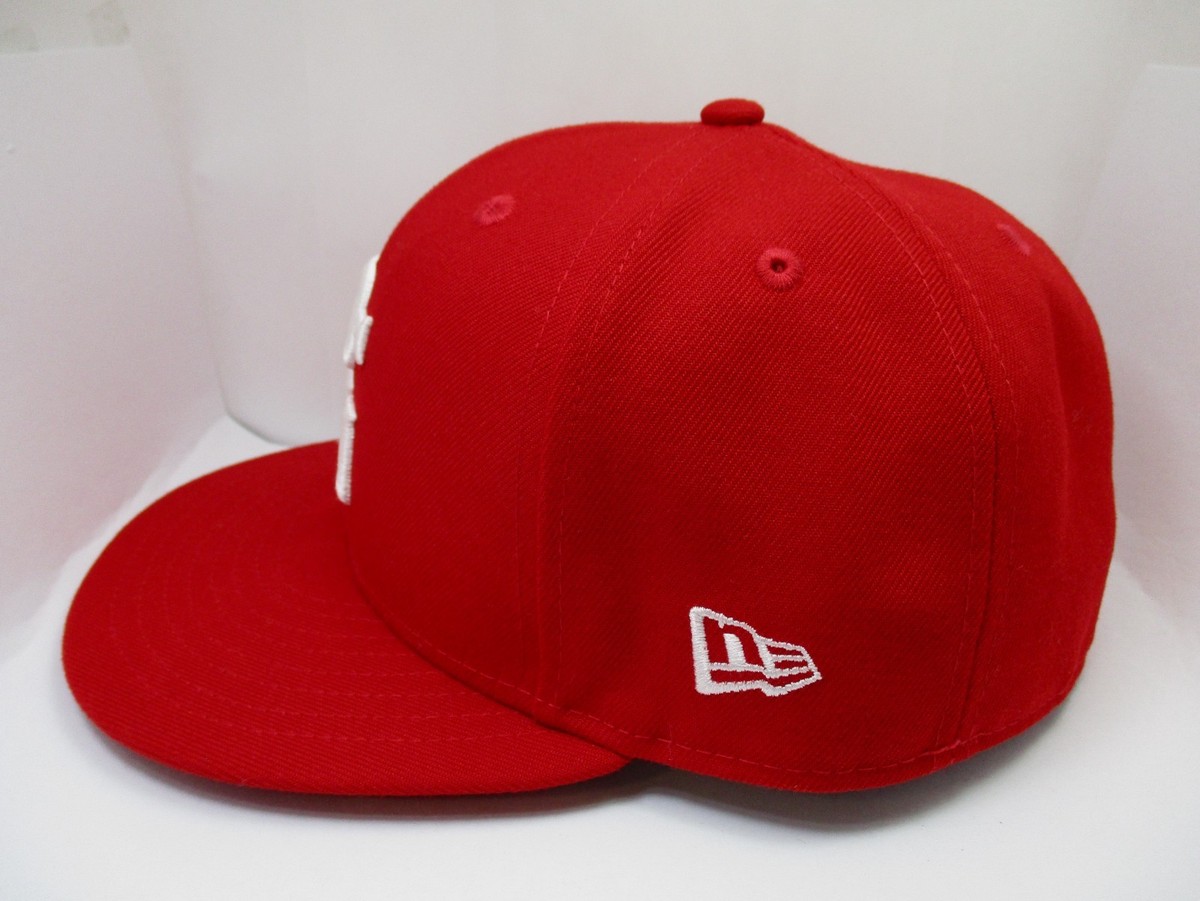 Perfect Game NEW ERA Cap / Hat FITTED 7 1/2 Red White 59FIFTY PG