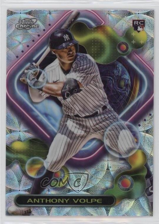 2023 Topps Cosmic Chrome Nucleus Refractor Anthony Volpe #107 16kt
