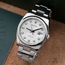 Rolex Datejust 36mm 116200 - 2008, With Box Steel Factory Silver Jubilee Diam...