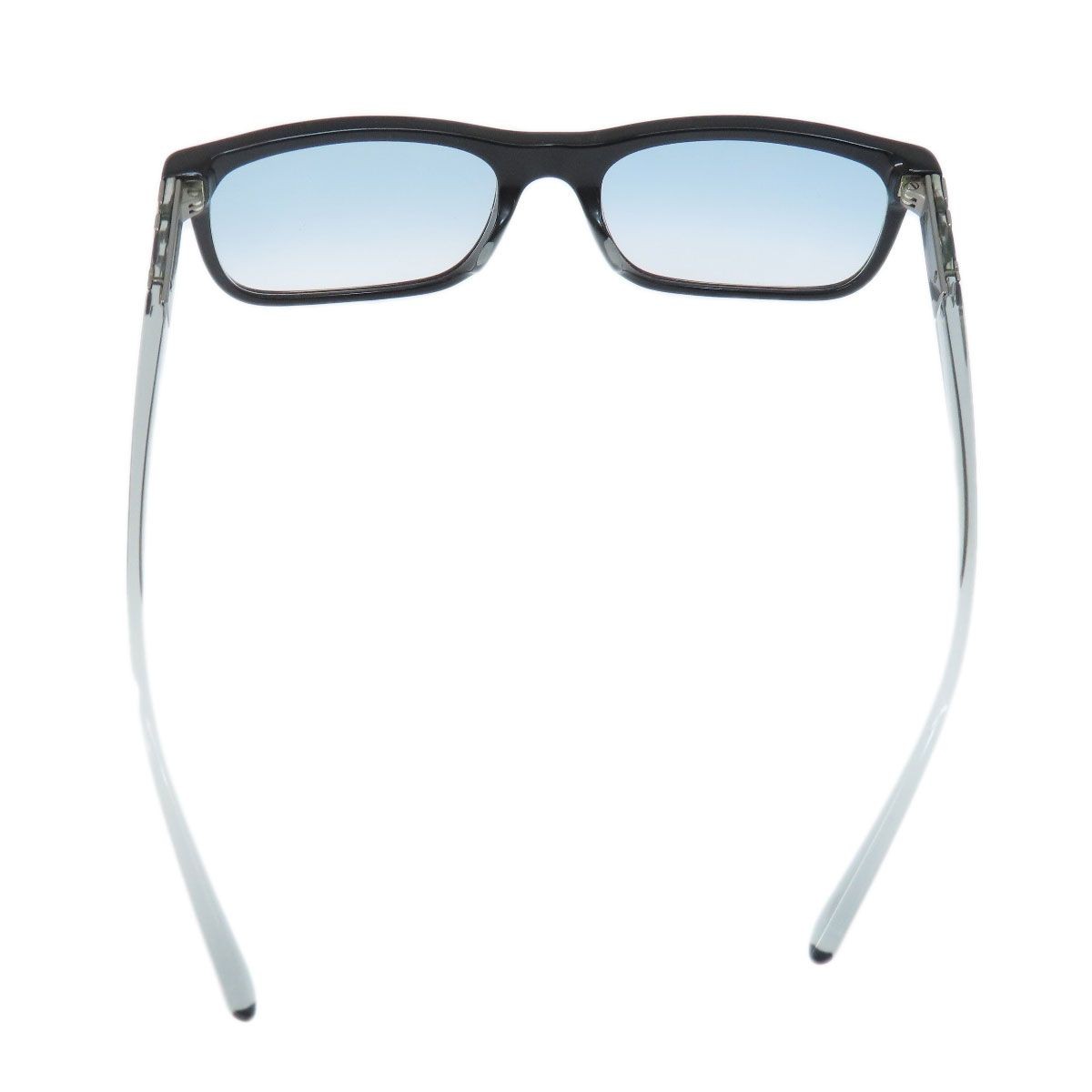 Burberry Rectangle Sunglasses Black Frame White T… - image 4