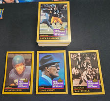 1991 Enor Pro Football Hall Of Fame Lot (100) Cards Numbered From 79 to 157