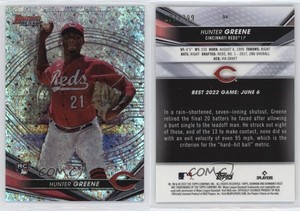 2022 Bowman's Best Mini-Diamond Refractor /299 Hunter Greene #54 Rookie RC