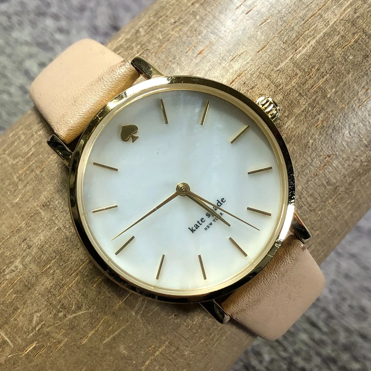 Kate Spade New York Metro Mother of Pearl Gold Tone Tan Leather Watch KSW1059 kate spade new york Gloss Quartz Wristwatches for sale | eBay main image 2