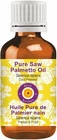 Saw Palmetto Oil 100% Pure Natural (Serenoa Repens) Oil for Hair Skin Care