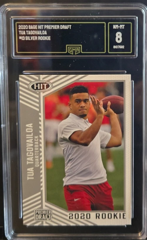 Tua Tagovailoa Sage Hit Premier Draft #13 Silver