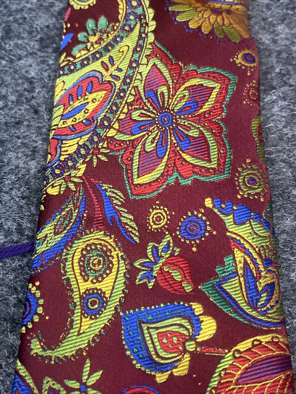 Verse 9 for Ben Crump Tie Necktie Mayweather Multicolor Paisley Floral