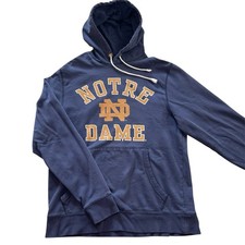 University of Notre Dame Fighting Irish Navy Blue Hoodie Pullover Men’s Size M