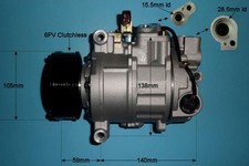 CoolZone Aircon Compressor 14-9721P For Audi A4 Allroad B8