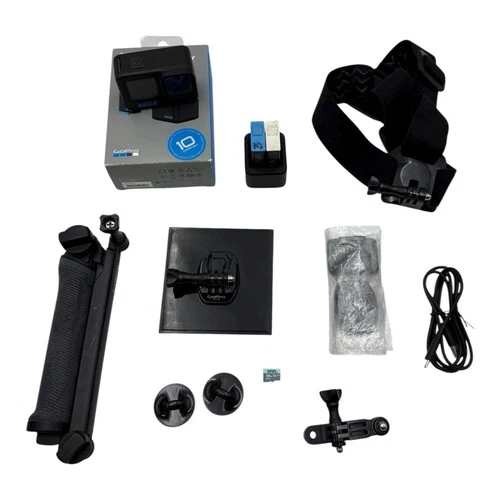 GoPro HERO10 Black Bundle – Extra Charger, 2 Batteries, Memory Card