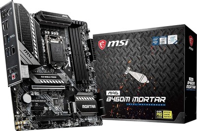 MSI MAG B460M MORTAR Gaming Motherboard mATX LGA 1200 DDR4 CFX