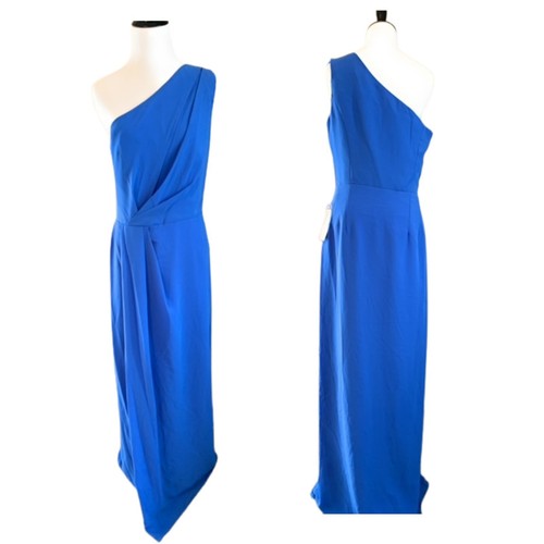 Social 8156 Bridesmaid Formal Dress Lapis Blue Size 14 NWT Prom Demetrios Dessy - 第 5/7 張圖片