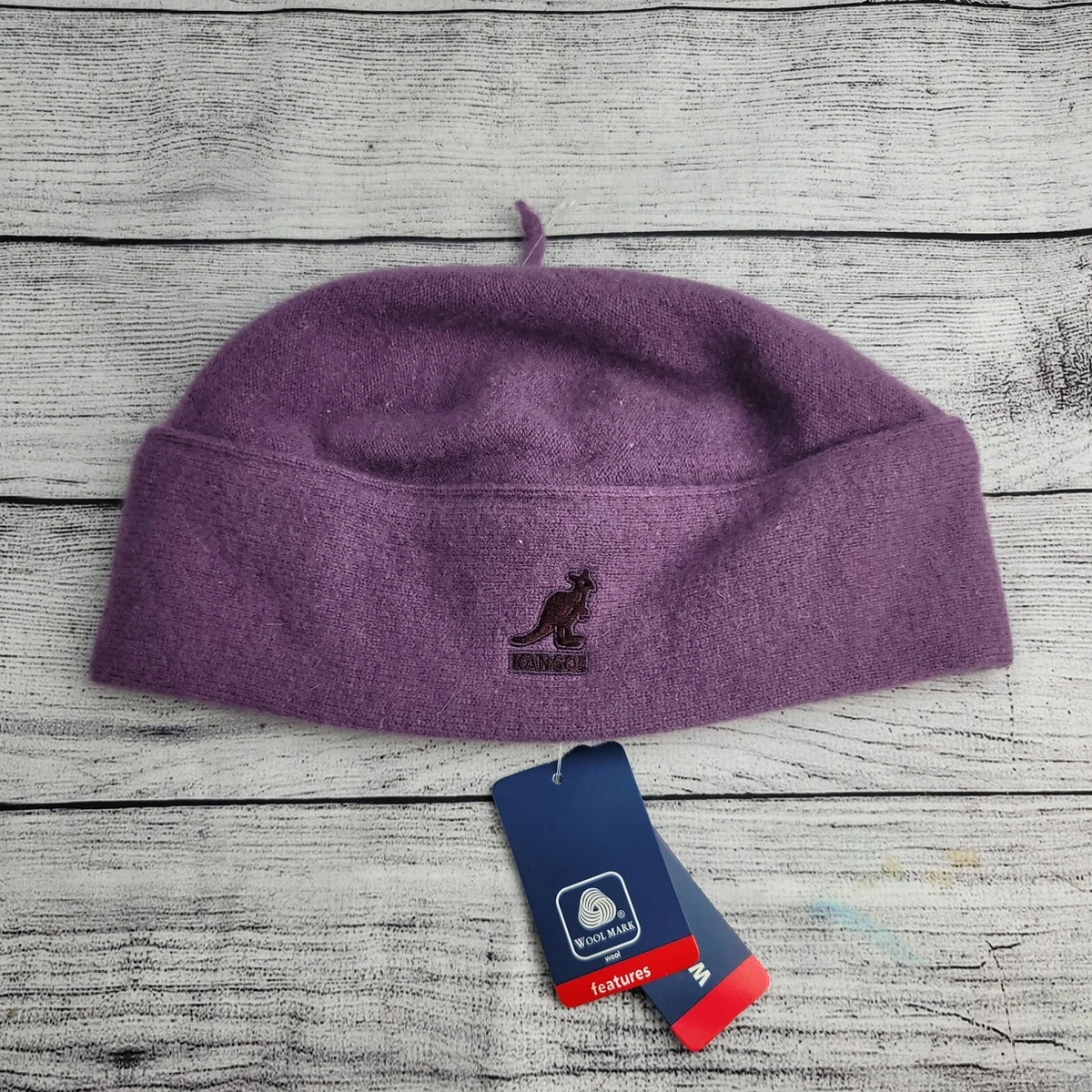 NWT Kangol Wool Pull On Hat One Size, Purple 1268BC