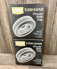 Slide Tray Carousel Holder 100 2x2 Slides Vintage Sears Easi-Load Circular Lot 2