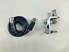 3 Way Aluminum Mirror Mount Bracket w 18 Foot CB Antenna Coax Cable Combo Kit