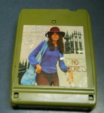 CARLY SIMON NO SECRETS 8-TRACK TAPE CARTRIDGE TESTED