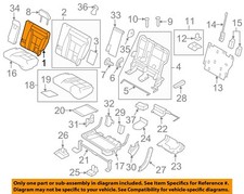 Ford Oem 13-14 Edge Rear Seat Components-seat Back Cover Et4z7866601ea