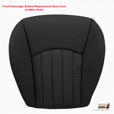 2006 2007 2008 Jaguar X-Type PASSENGER Bottom Replacement Leather Seat Cover BLK