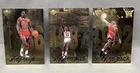 1998 Upper Deck Gatorade Michael Jordan Jumbo Gold Foil 3 cards