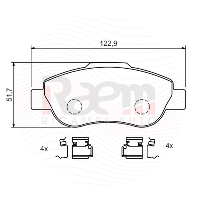 Pastiglie Dei Freni Panda 169 1.4 Natural Power 78 CV Benzina/Gas Naturale (GNC) 57 KW 2010 - 2013 350 A1.000 ▷ AUTODOC - Foto 3
