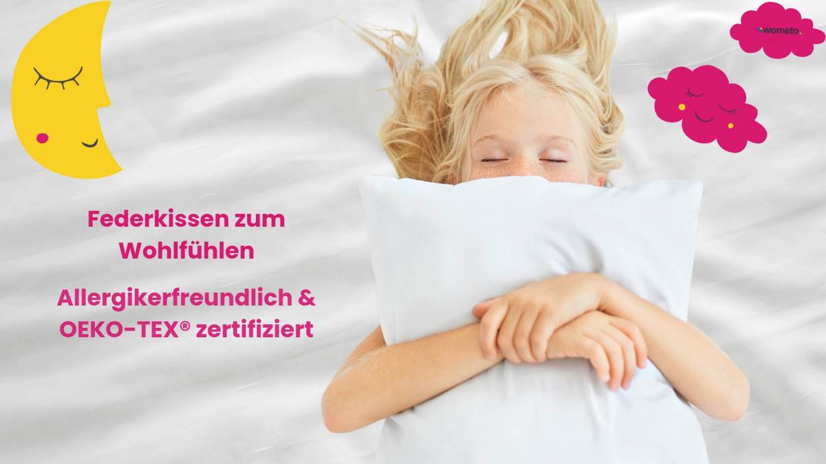 4er Set Federkissen MADRID, 100% Baumwolle, Naturprodukt, Verschiedene