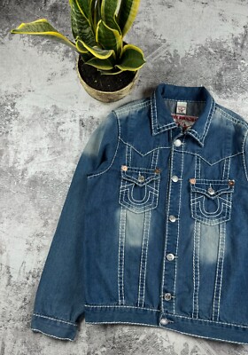 True Religion Joey Super T Y2K Faded Denim Jeans Chief Keef Washed