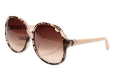 Diane Von Furstenberg Women's DVF522S Gradient Sunglasses Havana Pale Pink 60mm