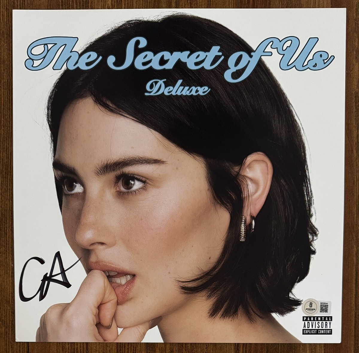Gracie Abrams The Secret Of Us Deluxe Blue Vinyl & Signed Card BAS